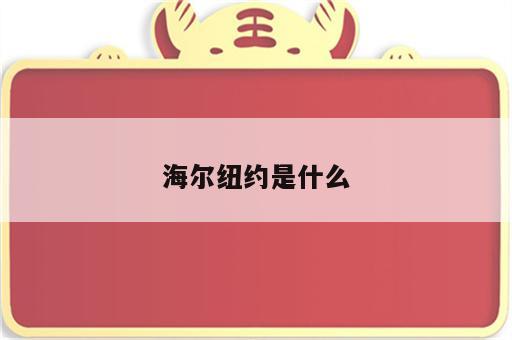 海尔纽约是什么