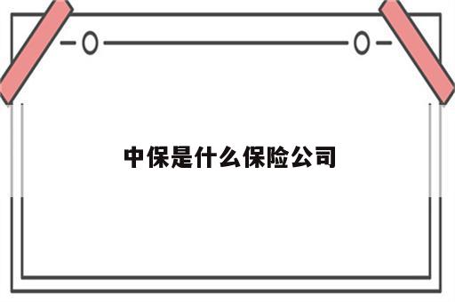 中保是什么保险公司