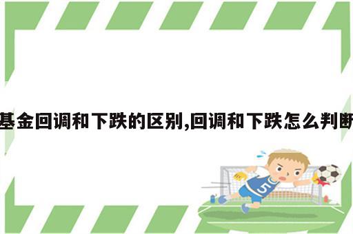 基金回调和下跌的区别,回调和下跌怎么判断
