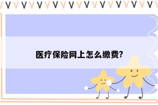 医疗保险网上怎么缴费?