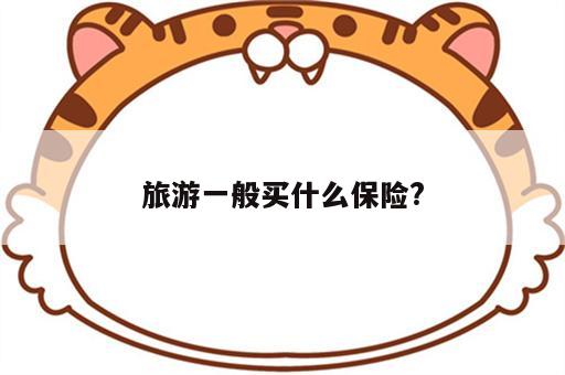 旅游一般买什么保险?