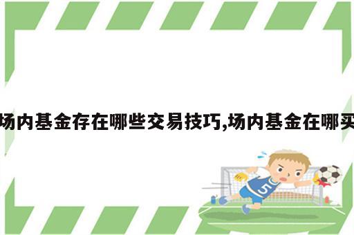 场内基金存在哪些交易技巧,场内基金在哪买