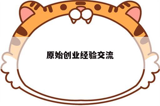 原始创业经验交流